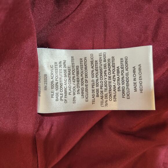 Pendleton Wool Teddy Bear Flannel Lined Zip Up Jacket - Picture 5 of 7